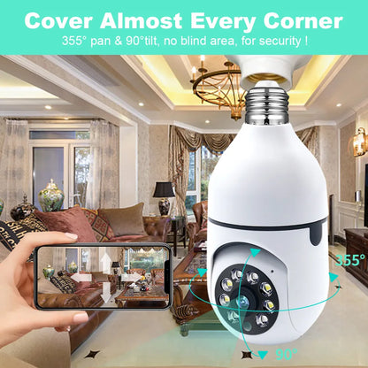 360° WiFi Bulb Surveillance Camera