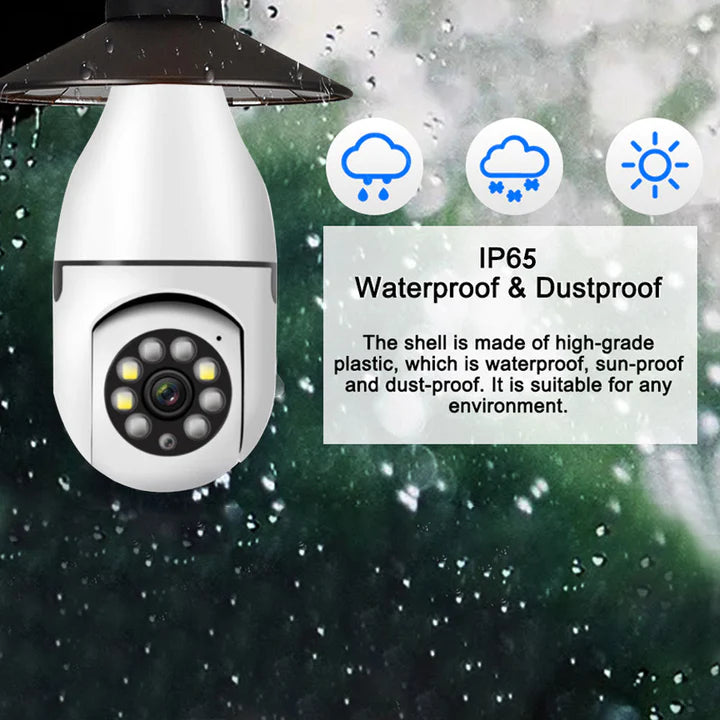 360° WiFi Bulb Surveillance Camera